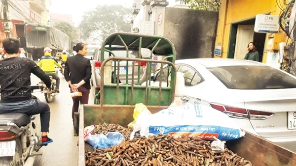 Những xe đạn phế liệu như thế này sẽ còn mãi ám ảnh người dân Quan Độ.