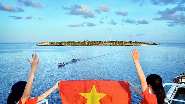 Đảo Song Tử Tây. (Ảnh: Thân Tình)