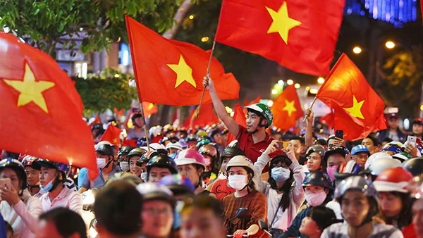 Niềm tin chiến thắng. Ảnh: NAM ANH