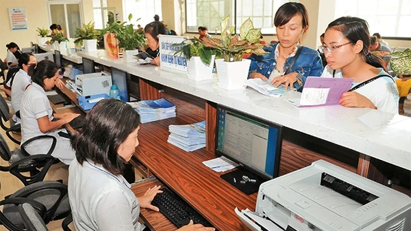 Ứng dụng công nghệ thông tin giúp tối ưu hóa quá trình quản lý bệnh án của bệnh nhân tại Bệnh viện K, Tân Triều (Hà Nội). Ảnh: ĐỨC ANH