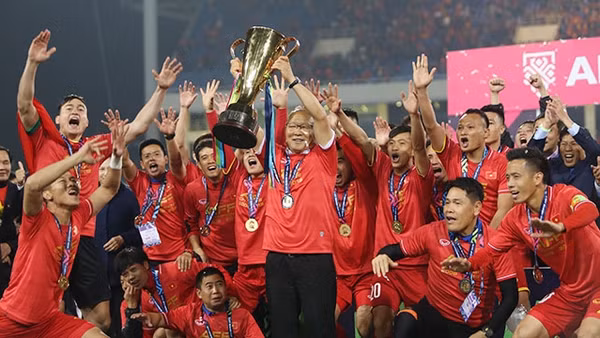 Đội tuyển Việt Nam giành chức vô địch AFF Suzuki Cup 2018 trên sân Mỹ Đình.
