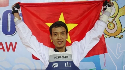 võ sĩ Lê Quỳnh Châu đã xuất sắc giành huy chương vàng.