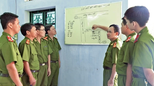 Phòng Cảnh sát truy nã tội phạm Công an tỉnh Nam Định triển khai phương án bắt tội phạm.