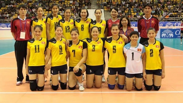 Đội bóng chuyền nữ Việt Nam – Ảnh: HƯNG HÀ.