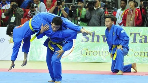 Bốn võ sĩ Vovinam Nguyễn Văn Cường, Nguyễn Bình Định, Huỳnh Khắc Nguyên, Trần Công Tạo.
