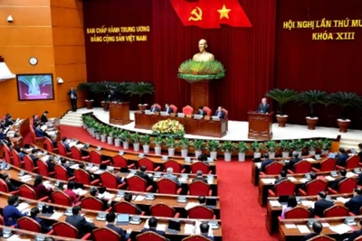 Sau Hội nghị Trung ương 11, khóa XIII, Bộ Chính trị, Ban Bí thư đã ban hành một số Kết luận về tập trung lãnh đạo, chỉ đạo hoàn thiện tổ chức bộ máy của hệ thống chính trị; củng cố, kiện toàn, nâng cao chất lượng hoạt động của các tổ chức cơ sở đảng, đáp ứng yêu cầu, nhiệm vụ trong tình hình mới. (Ảnh: Đăng Khoa)