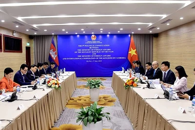 Quang cảnh phiên họp Tham khảo chính trị lần thứ 9 giữa hai Bộ Ngoại giao Việt Nam và Campuchia. (Ảnh: Báo Thế giới và Việt Nam)