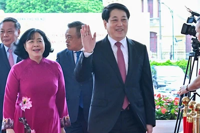 Chủ tịch nước Lương Cường đã tới dự buổi lễ tại Hà Nội.