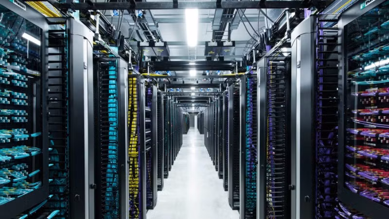 Trong kỷ nguyên AI, nhu cầu lưu trữ, xử lý dữ liệu tăng vọt, kéo theo làn sóng đầu tư vào trung tâm dữ liệu ở nhiều quốc gia. (Ảnh minh họa)
