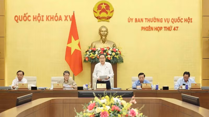 Quang cảnh Phiên họp thứ 47 của Ủy ban Thường vụ Quốc hội. (Ảnh: DUY LINH)