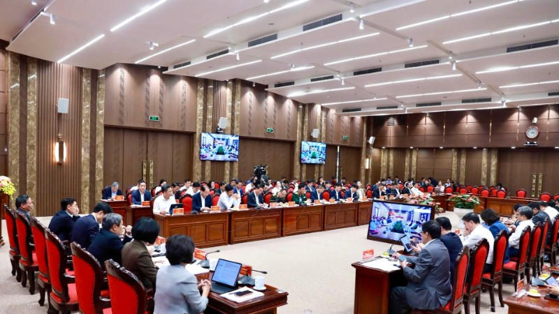 Quang cảnh hội nghị chiều 3/3. (Ảnh: Thành Thái)