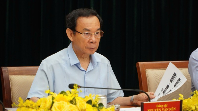 Đồng chí Nguyễn Văn Nên, Ủy viên Bộ Chính trị, Bí thư Thành ủy Thành phố Hồ Chí Minh phát biểu kết luận tại buổi vận hành thử nghiệm, dong-chi-nguyen-van-nen-7415.jpg