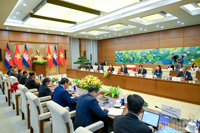 Quang cảnh buổi tiếp tại Nhà Quốc hội. (Ảnh: Duy Linh) image-4.jpg