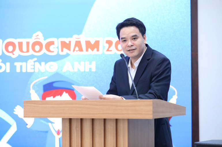 Ông Trần Đức Hùng – Tổng giám đốc Edupia cho biết tính năng AI Speak mô phỏng thực tế để học sinh có cơ hội thực hành, phản xạ và vận dụng Tiếng Anh. 0k9a5761.jpg