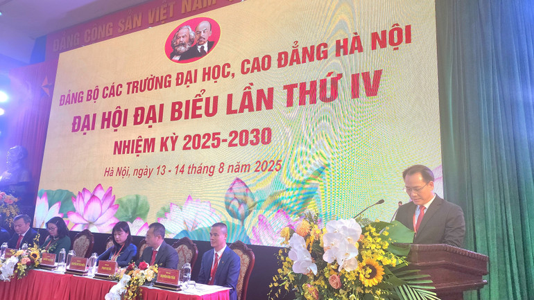 Đại hội đề ra chỉ tiêu 85 đến 90% sinh viên có việc làm ổn định sau 12 tháng. 20250814-084500.jpg