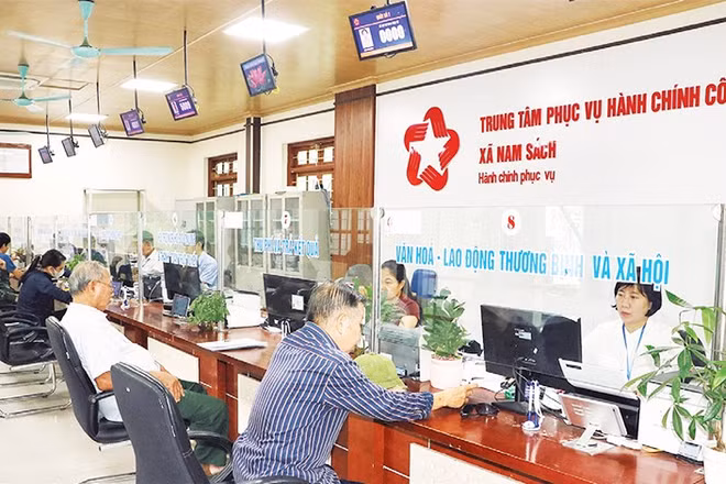 Trung tâm Phục vụ Hành chính công xã Nam Sách cơ bản đáp ứng nhu cầu của nhân dân.