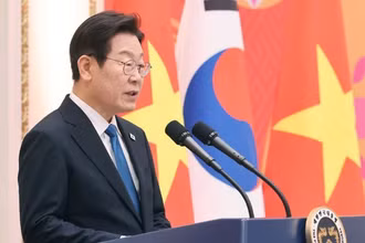 Tổng thống Hàn Quốc Lee Jae Myung. (Ảnh: Thống Nhất/TTXVN) 