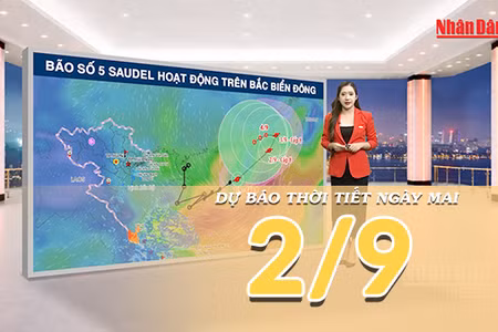 [Video] Dự báo thời tiết đêm nay và ngày mai 2/9/2026: Bắc Bộ nắng mạnh, Trung Bộ giảm mưa