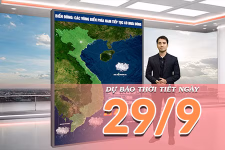 [Video] Dự báo thời tiết ngày 29/9/2026: Nắng gia tăng trên cả nước, Bắc Bộ và Trung Bộ có nơi nắng nóng 