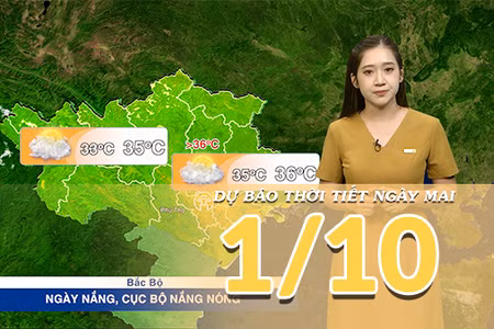 [Video] Dự báo thời tiết đêm nay và ngày mai 1/10/2026: Mưa to tại Nam Bộ, Bắc Bộ và Trung Bộ tăng nhiệt