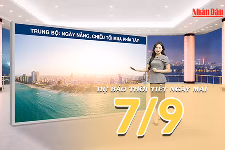 [Video] Dự báo thời tiết đêm nay và ngày mai 7/9/2026: Miền Bắc nắng tăng, phía Nam mưa giảm
