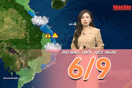 [Video] Dự báo thời tiết ngày 6/9/2026: Mưa dông gia tăng, nhiều nơi có mưa to 