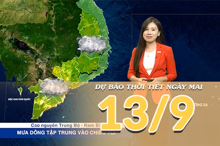[Video] Dự báo thời tiết đêm nay và ngày mai 12/9/2026: Áp thấp nhiệt đới hướng vào Quảng Trị, Trung Bộ mưa lớn