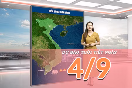 [Video] Dự báo thời tiết ngày 4/9/2026: Bắc Bộ và Trung Bộ nắng nóng, Nam Bộ mưa dông 