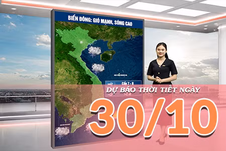 [Video] Dự báo thời tiết ngày 30/10/2026: Mưa to cục bộ tại Đông Bắc Bộ, trong khi Trung Bộ mưa giảm dần
