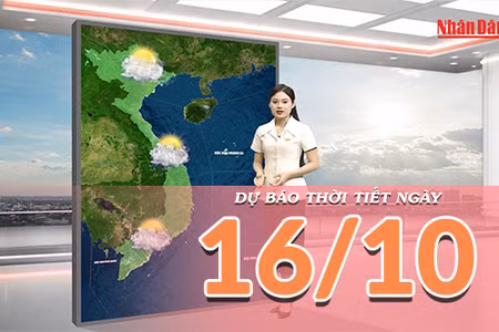 [Video] Dự báo thời tiết ngày 16/10/2026: Bắc Bộ và Trung Bộ trời nắng nóng, Nam Bộ có mưa lớn cục bộ về chiều tối