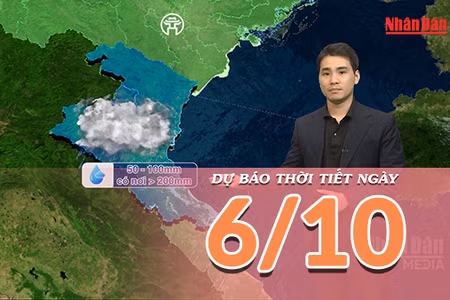[Video] Dự báo thời tiết ngày 6/10/2026: Mưa lớn diện rộng tại Trung Bộ và Nam Bộ, Bắc Bộ ít mưa, trời lạnh