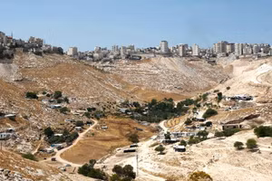 Israel đang đẩy mạnh kế hoạch cho dự án khu định cư E1 gây tranh cãi ở Bờ Tây, công bố đấu thầu 1.234 nhà ở. (Ảnh: Tân Hoa Xã)