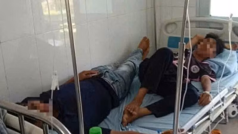 Những thành viên trong gia đình đang được điều trị tại bệnh viện.