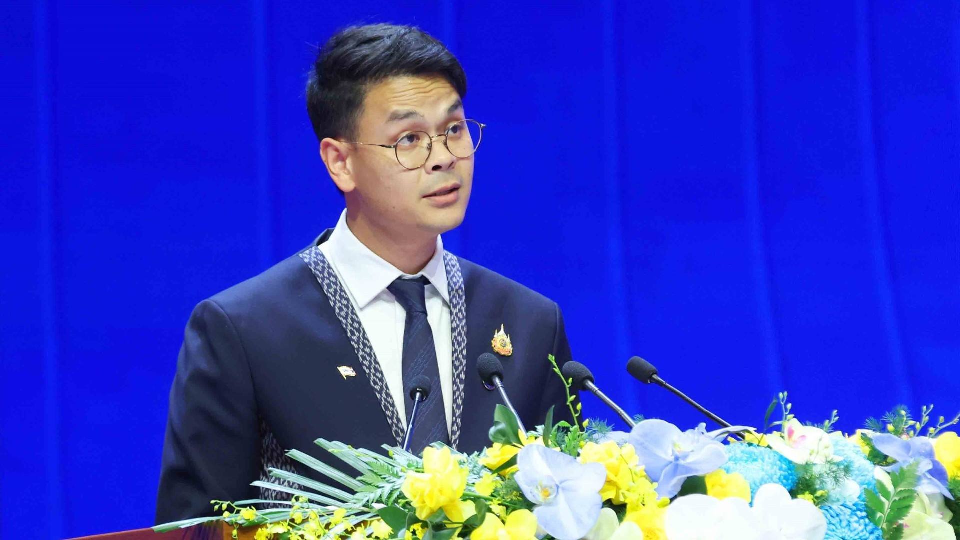 Bộ trưởng Kinh tế và Xã hội kỹ thuật số Thái Lan, ông Chaichanok Chidchob. (Ảnh: TTXVN) cong-uoc-ha-noi-phien-thao-luan-toan-the-cap-cao-thu-nhat-3-4555.jpg