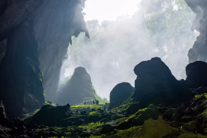 Vẻ đẹp của hang Sơn Đoòng. (Ảnh: TTXVN) 