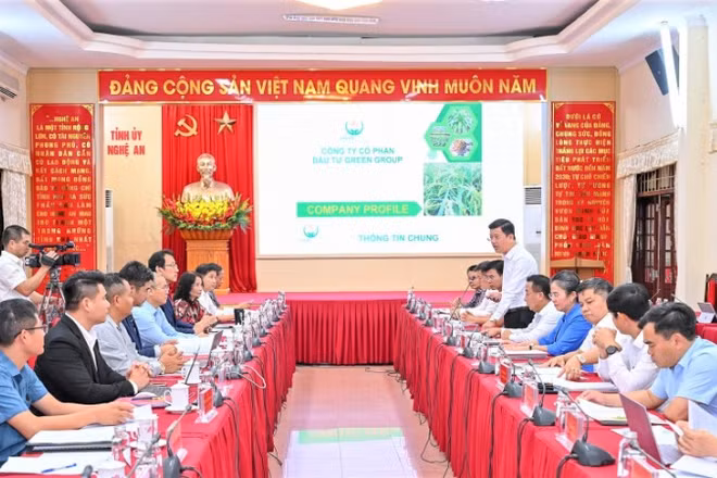 Quang cảnh buổi làm việc.