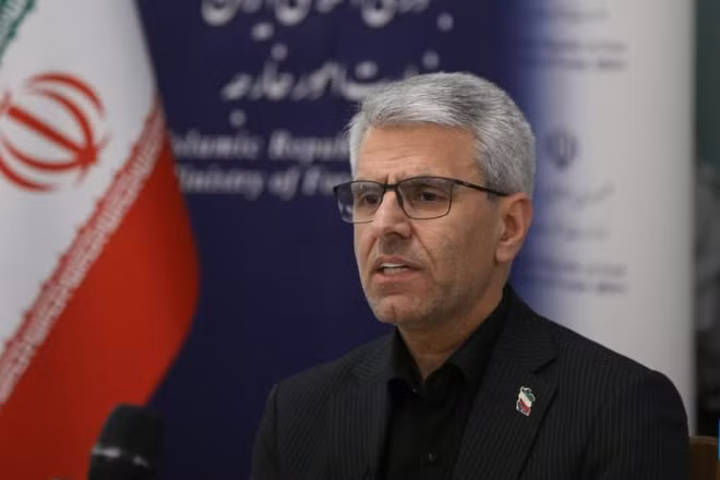 Người phát ngôn Bộ Ngoại giao Iran Esmaeil Baghaei. (Ảnh: Tân Hoa xã)