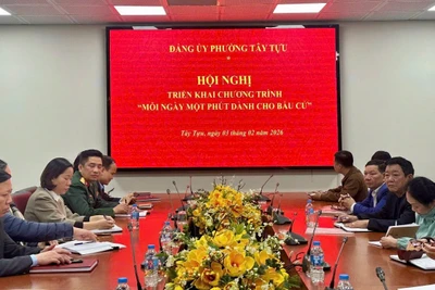 Hội nghị triển khai Chương trình “Mỗi ngày một phút dành cho bầu cử”.