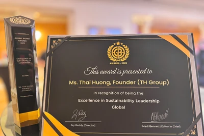 Anh hùng Lao động Thái Hương vinh dự được trao tặng danh hiệu “Nhà lãnh đạo xuất sắc trong phát triển bền vững toàn cầu 2025"