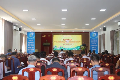 Phường Hiệp Hòa tập huấn rà soát hộ nghèo, hộ cận nghèo, hộ làm nông, lâm, ngư nghiệp có mức sống trung bình trên địa bàn. 