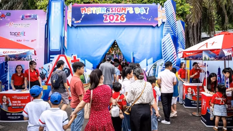 Đông đảo phụ huynh và học sinh đổ về tham gia ngày hội Mathnasium’s Day 2026.