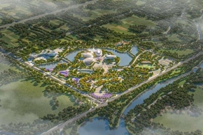 Mô hình quy hoạch dự án Khu công viên-thể dục thể thao Mê Linh.