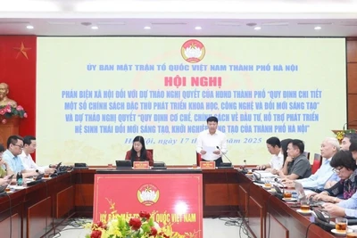 Hội nghị phản biện xã hội do Ủy ban Mặt trận Tổ quốc Việt Nam thành phố Hà Nội tổ chức.
