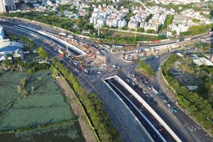 Nút giao thông An Phú - một dự án hạ tầng kỹ thuật trọng điểm của Thành phố Hồ Chí Minh.(Ảnh CTV)