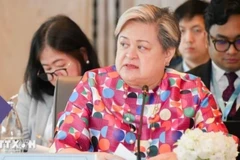 Ngoại trưởng Philippines, bà Maria Theresa Lazaro. (Ảnh: Nikkei Asia/TTXVN)