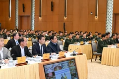 Thủ tướng Chính phủ Phạm Minh Chính chủ trì Hội nghị tổng kết thực hiện chương trình hành động quốc gia khắc phục hậu quả bom mìn sau chiến tranh ở Việt Nam giai đoạn 2010-2025 và phương hướng nhiệm vụ giai đoạn tiếp theo. (Ảnh TRẦN HẢI)