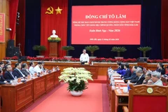 Tổng Bí thư Tô Lâm phát biểu, chúc Tết Đảng bộ, chính quyền, nhân dân tỉnh Đắk Lắk nhân dịp chuẩn bị đón Xuân Bính Ngọ.