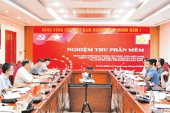 Cơ quan Ủy ban Kiểm tra Trung ương tổ chức nghiệm thu phần mềm tiếp nhận thông tin phản ánh, kiến nghị phục vụ công tác kiểm tra, giám sát của Đảng. (Ảnh: MINH NGỌC)