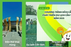 Giao diện Cổng thông tin du lịch Cần Thơ.