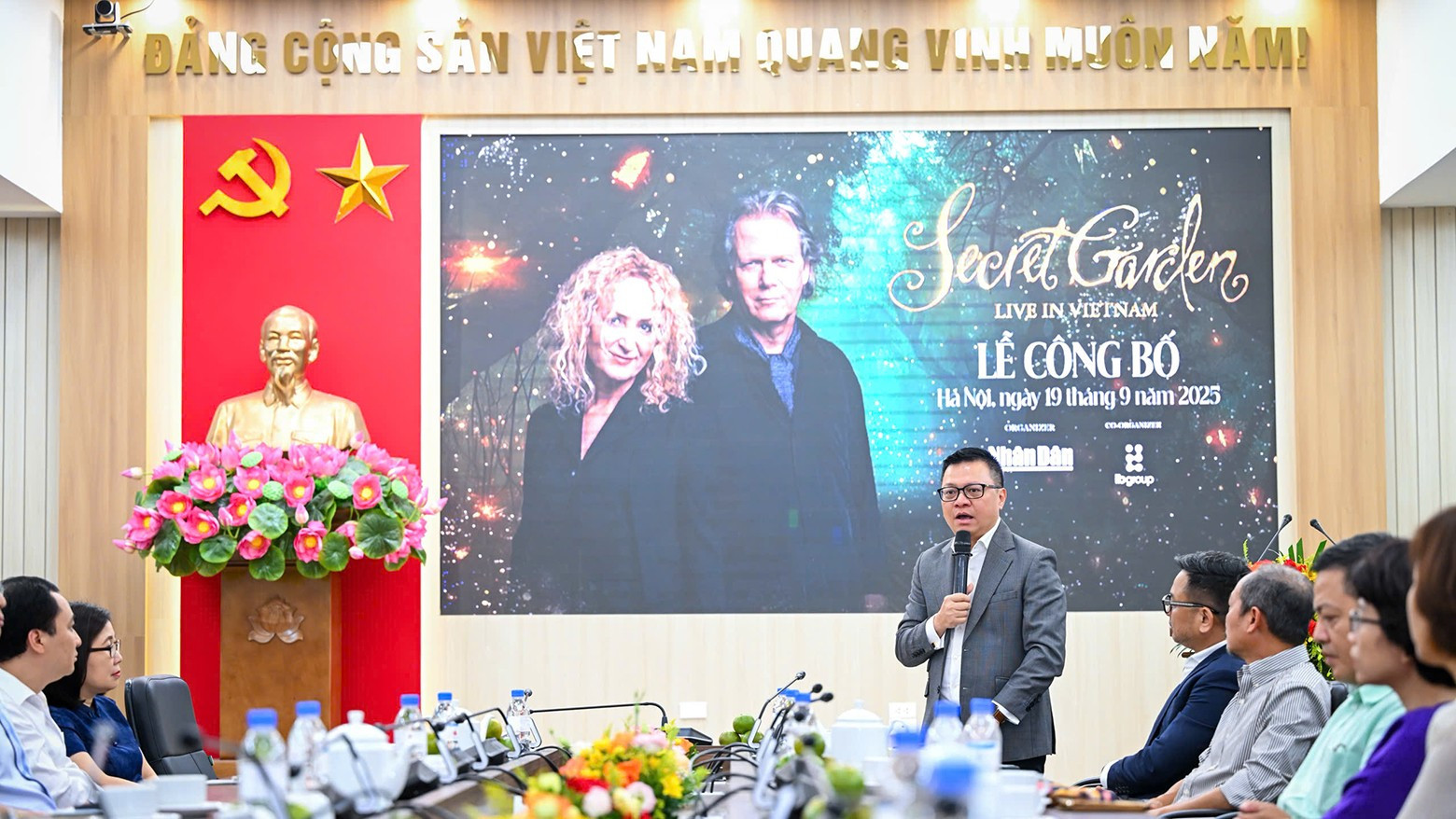 Tổng Biên tập Lê Quốc Minh phát biểu tại chương trình. (Ảnh: THÀNH ĐẠT)